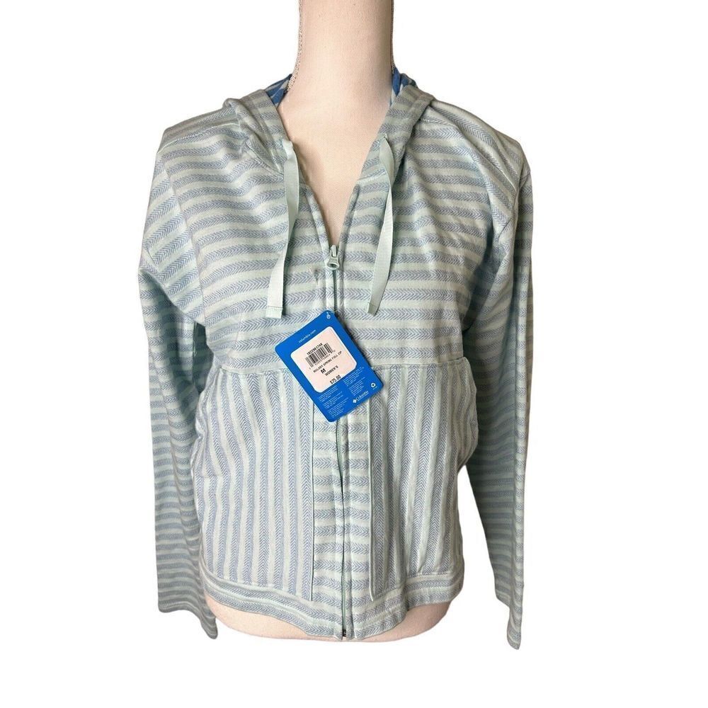 Columbia Melody Spring Full Zip Blue Women's Size M Hooded W Pockets Jacket